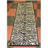 Image 1 : ZEBRA PRINT CARPET RUNNER. 2FT X 8FT