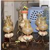 Image 1 : VINTAGE 6 LIGHT CHANDELIER