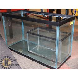 2 FISH TANKS, 16W X 10H X 8D, 30W X 18H X 12 1/2D