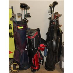 1 SET EAGLE STAINLESS SPALDING GOLF CLUBS WITH