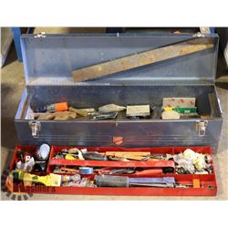 BEACH METAL TOOL BOX W/TOOLS