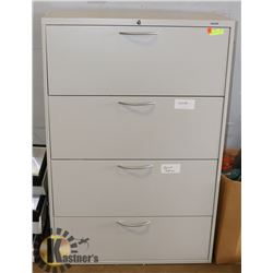 COMMERCIAL GAUGE 4 DRAWER FILING CABINET