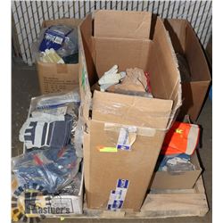 PALLET OF NEW AND USED WORK GLOVES