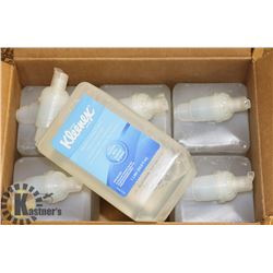 CASE WITH 6 ONE LITRE BOTTLES OF KLEENEX FOAM HAND