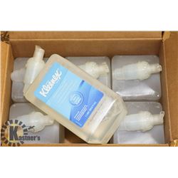 CASE WITH 6 ONE LITRE BOTTLES OF KLEENEX FOAM HAND