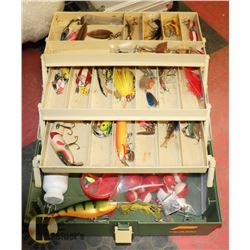 PLANO TACKLE BOX FULL OF TACKLE AND