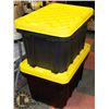 Image 1 : LOT OF 2 STRONGBOX TOTES, 27 GAL/102 LITRES