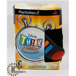 PLAYSTATION 2 DISNEY THINK FAST TRIVIA SHOWDOWN