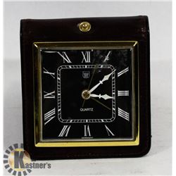 KUNDO PORTABLE ALARM CLOCK IN HATZ CASE