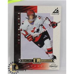 VINCENT LECAVALIER ZENITH 5X7 UNOPENED ROOKIE CARD