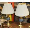 Image 1 : PAIR OF BLUE LAMPS