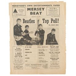 Beatles 1962 Mersey Beat Newspaper