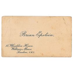 Brian Epstein's Business Card