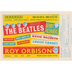 Beatles 1963 Granada Woolwich Handbill