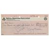 Image 1 : George Harrison Signed Check