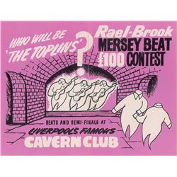 Rael-Brook 1964 Cavern Club Contest Poster and Entry Form