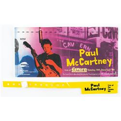 Paul McCartney 1999 'Live at the Cavern' Liverpool Ticket and Wristband