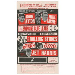 Rolling Stones 1964 Leicester Handbill