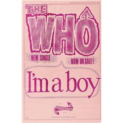 The Who 1966 'I’m a Boy' Reaction Promotional Poster