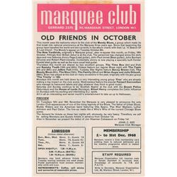 Led Zeppelin 1968 Marquee Club London Handbill