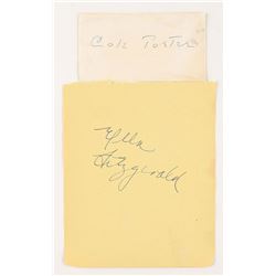 Cole Porter and Ella Fitzgerald Signatures