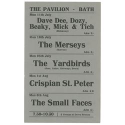 The Yardbirds 1966 Bath Handbill