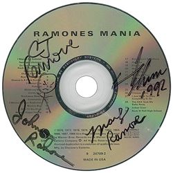 Ramones 'Mania' Signed CD