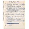 Image 7 : Prince's Handwritten Lyrics and Sketch Notebook