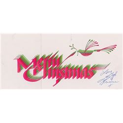 Prince Signed Christmas Card