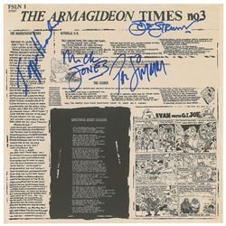 The Clash Signed Album Insert