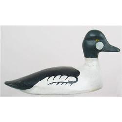 Solid body turned-head goldeneye drake 