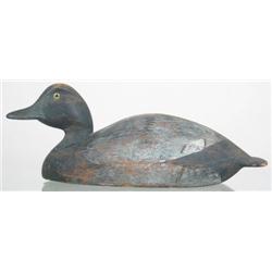 St Clair Flats bluebill drake decoy wit