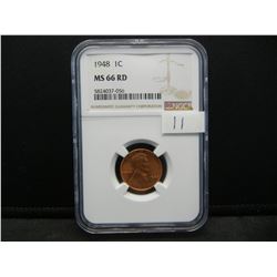 1948 Lincoln Cent NGC MS66 NGC Price Guide $135