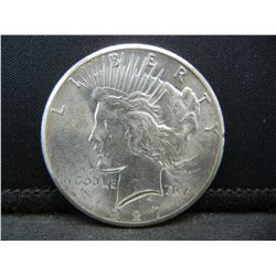 1927 Peace Dollar Uncirculated Strong Strike. Semi Key Date