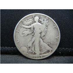 1938 D Walking Liberty Half Dollar Key Date