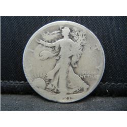 1921 Walking Liberty Half Dollar Key Date