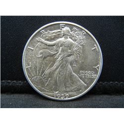 1939  Walking Liberty Half Dollar BU Better Date
