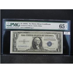1935 $1.00 Silver Certificate PMG 65 EPQ