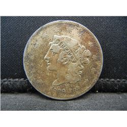 1839 Large Cent Booby Head XF Details Popular Variety