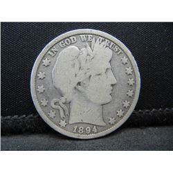 1894 Barber Half Dollar