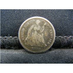 1872 Seated Half Dime