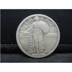 1918 D Fine+ Standing Liberty Quarter Better Date