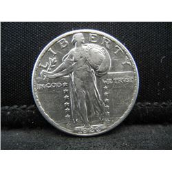 1929 Standing Liberty Quarter AU/BU Blast White