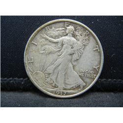 1917 Walking Liberty Half Dollar Strong Details