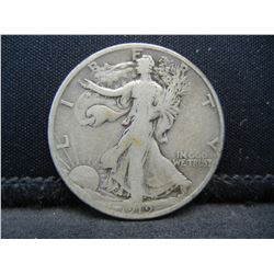 1919 S Walking Liberty Half Dollar Semi Key Strong Details