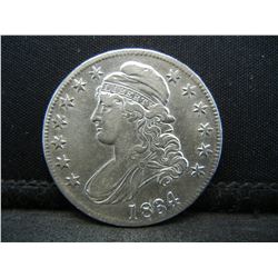 1834 Bust half Dollar AU+ Nice Luster