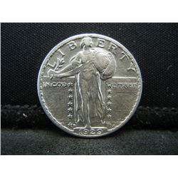 1929 D Standing Liberty Quarter AU