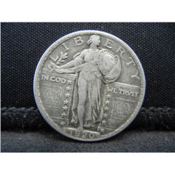 1920 Standing Liberty Quarter XF Better Date