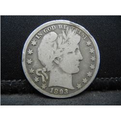 1893 O Barber Half Dollar Better Date