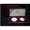 Image 3 : 1998 United States Silver 2 Coin Kennedy Brother Set Matte Finish  w/ Original Packaging - No COA - 